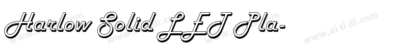 Harlow Solid LET Pla字体转换